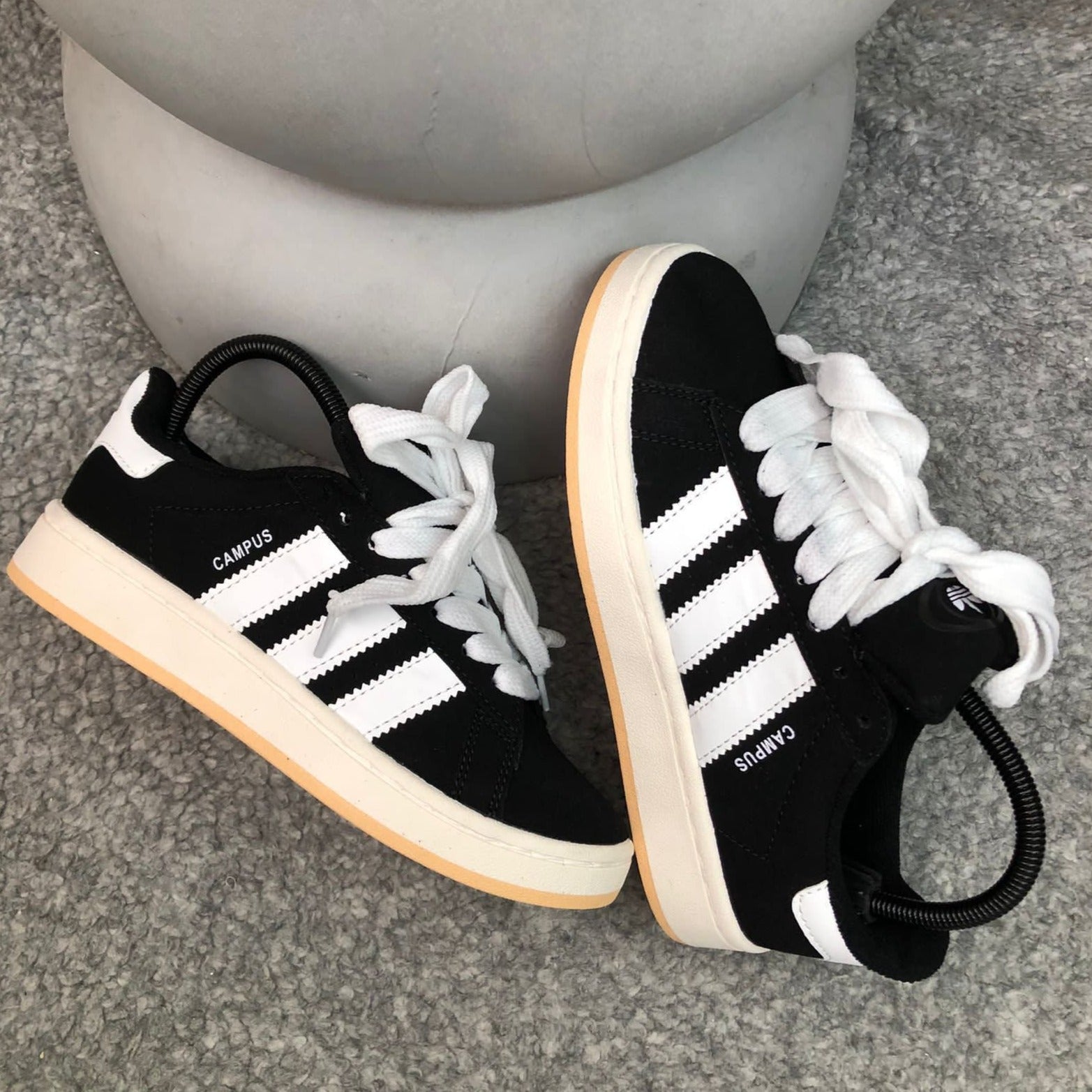 Adidas Campus Negro Hombre y Dama Cultura Sneaker