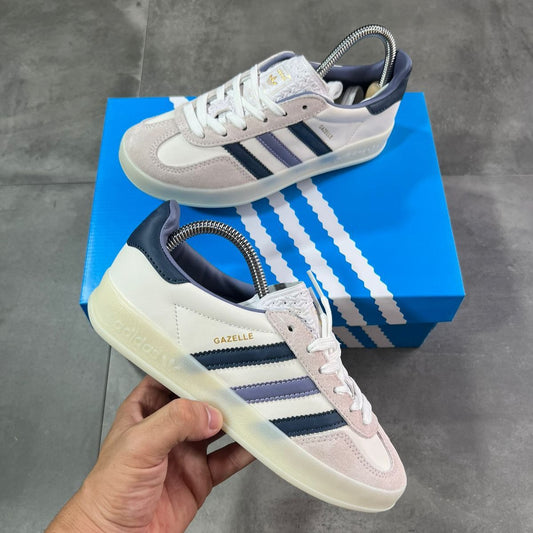 Adidas Gazelle Blanco y Azul | Dama