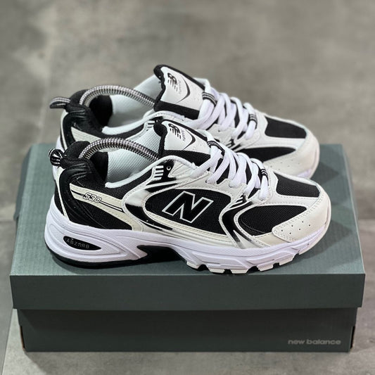 New Balance 530 Blanco y Negro | Hombre y Dama